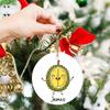 Custom Name Durian Lovers Ornament, Cartoon Fruit Ornament Keepsake, Personalized Durian Christmas Decorations, Gifts for Son Daughter Kids, Xmas Tree Ornaments, Funny Fruit Christmas Ornaments view 2
