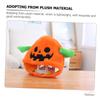 MERRYHAPY Pumpkin Shape Plush Hat for Halloween Parties Funny Decorative Headwear for Adults and Boys and Girls Comfortable and Prop for Photos and Festive Celebrations view 3