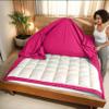 3 Side Zipper Duvet Cover Set Twin Size - Unique Design Microfiber Duvet Cover Set with 3 Sided Zipper Closure, 3 PCS Twin Size Duvet Cover (68"x90") & 1 Pillow Cases(20"x26"), Hot Pink view 1