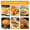 1300W Egg Burger Machine,With Led Digital Display,Stainless Steel Non-Stick Electric Burger Maker,With 180 Rotating Handle,110V view 2