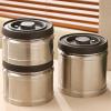 304 Stainless Steel Airtight Coffee Container Storage Canister Jar Vacuum Sealed Cans Food Kitchen Storage view 4
