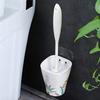 BHYTAF Toilet Brush, Toilet Brushes & Holders Resin Bathroom Toilet Brush Holder Set, Wall-Mounted Cleaning Soft Bristles Toilet Bowl Cleaning view 3