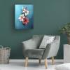 Trademark Fine Art - 'Abstract Pink And Blue White' Canvas Art - 19x14 view 4