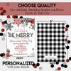Personalized Eat Drink & Be Merry Snowflake Christmas Invitations Custom Holiday Invite Cards 20 Pack 5x7 Dinner Party Cards With Envelopes - Unique Customized Snowflake Theme for the Holidays view 4