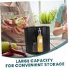 NAMOARLY Spice Rack Rotating Storage Organizer for Kitchen Condiments and Makeup Multifunctional Lazy Holder for Easy Access and Space Saving Black view 4