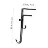 CORHAD Fireplace Stocking Hook 4 Pcs Iron Black for Xmas Decoration view 2