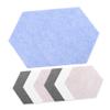 OHPHCALL Hexagon Felt Tiles 8 Pack Self-Adhesive Wall Decor Office Classroom Home Memo Pad view 1
