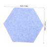 OHPHCALL Hexagon Felt Tiles 8 Pack Self-Adhesive Wall Decor Office Classroom Home Memo Pad view 2