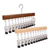 JEWEDECO 2pcs Space Saver Hangers for Clothes Hat Organizer Baseball Caps Clip Hanger Hat Holder Storage Clip and Clothes Rack view 1