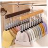 JEWEDECO 2pcs Space Saver Hangers for Clothes Hat Organizer Baseball Caps Clip Hanger Hat Holder Storage Clip and Clothes Rack view 2