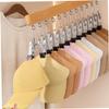 JEWEDECO 2pcs Space Saver Hangers for Clothes Hat Organizer Baseball Caps Clip Hanger Hat Holder Storage Clip and Clothes Rack view 4