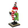 PRETYZOOM Christmas Snowman Nutcracker Ornament Wooden Nutcracker Figurine Cute Xmas Table Decor Holiday Decoration for Parties Weddings Engagements More view 1