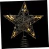 LIFKICH 1pc Star Christmas Tree Topper Five-Pointed Star for Christmas Tree Decor Easy Installation Holiday Atmosphere Decoration view 1