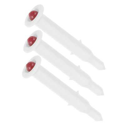 3 Pcs Pop Out Meat Thermometer Nylon Stainless Steel White