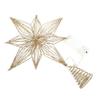 LIFKICH Lighted Star Tree Topper Glowing Christmas Ornament for Tree Decoration Star for Holiday Cheer Craft Battery Not Included view 1