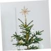 LIFKICH Lighted Star Tree Topper Glowing Christmas Ornament for Tree Decoration Star for Holiday Cheer Craft Battery Not Included view 4