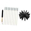 BUTIFULSIC Dryer Vent Brush and Duct Cleaner Kit with Nylon Head and Wooden Handle for Efficient Flue and Fireplace Cleaning view 1