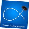 BUTIFULSIC Dryer Vent Brush and Duct Cleaner Kit with Nylon Head and Wooden Handle for Efficient Flue and Fireplace Cleaning view 2