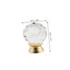SEWOART 4pcs Classic Crystal Ball Handles Cabinet Knobs for Decor Drawer Knob Brushed Gold Kitchen Living view 2
