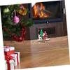Abaodam Wooden Sleigh Sculpture Tree and Santa Claus Figurine for Christmas Decor Tabletop Elk Ornament for Holiday Displays and Festive Desktop Decoration for Celebrations view 4