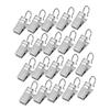 RORPOIR Metal Clips for Shower Curtain Rings 120 Pcs Wide Flat Hooks Lights Hanger Wire Holder for Home Party Outdoor Decor view 1