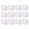FRCOLOR 30pcs Board Candy Boxes for Wedding Shower Favour Boxes Handle Paper Treat for Snack Party Macaron Diy Packaging view 1
