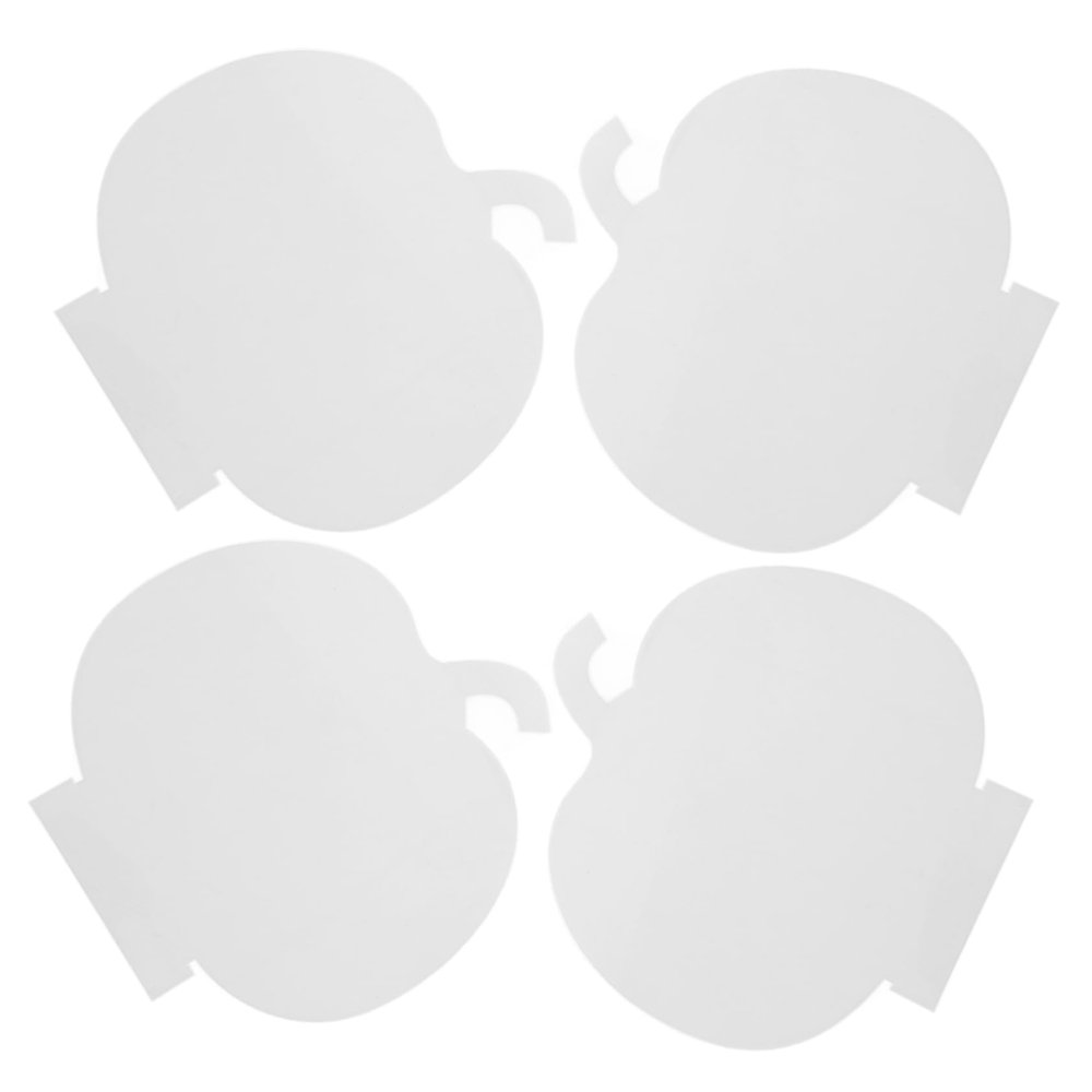 BESPORTBLE 4pcs Clear Pumpkin Board Led Light Base Accessories for Halloween Creative Acrylic Sign High Light Transmittance Versatile Decoration for Indoor Parties and Festive Occasions