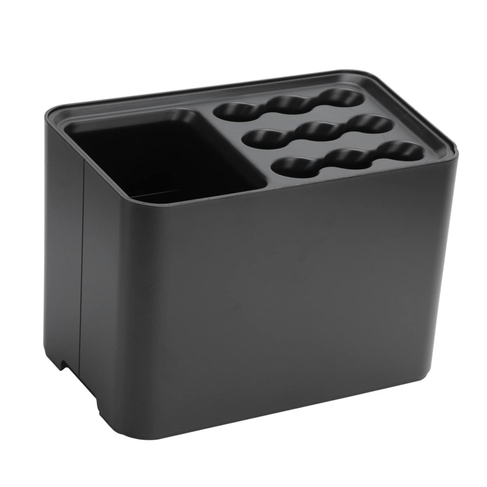 BIUDECO Practical Umbrella Storage Rack with Water Collection Tray Large Household Organizer for Entryway Neat Design Black Finish for Umbrellas and Walking Sticks