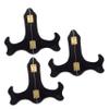 ULDIGI 3pcs Wooden Display Stand Natural Plate Holder for Plates Picture Frames and Awards Angle for Events and Home Decor view 1