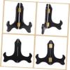 ULDIGI 3pcs Wooden Display Stand Natural Plate Holder for Plates Picture Frames and Awards Angle for Events and Home Decor view 2
