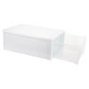 TINEASUR 1Pc Plastic Storage Box Drawer Style Underwear Organizer with Large Capacity for Socks Bras Scarves and Accessories Breathable and White Closet Storage Container for Clothing Organization view 1