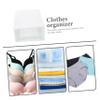 TINEASUR 1Pc Plastic Storage Box Drawer Style Underwear Organizer with Large Capacity for Socks Bras Scarves and Accessories Breathable and White Closet Storage Container for Clothing Organization view 4