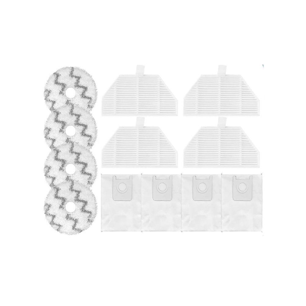 Compatible With XiaoMi RoidMi Self-Cleaning Emptying Robot Vacuum SDJ06RM Spare Parts Hepa Filter Side Main Brush Mop Cloths Accessories(Set 23)