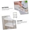 MERRYHAPY Elegant Rolling Storage Cart Pp Shelves Utility Organizer 3-Shelf Large Capacity for Kitchen Bathroom view 2