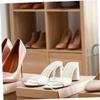 WHAMVOX 15pcs Shoe Support Holder Acrylic Sandals Shoes Shaper Display Rack for High Heels Flat Sandals Retail Stores view 2