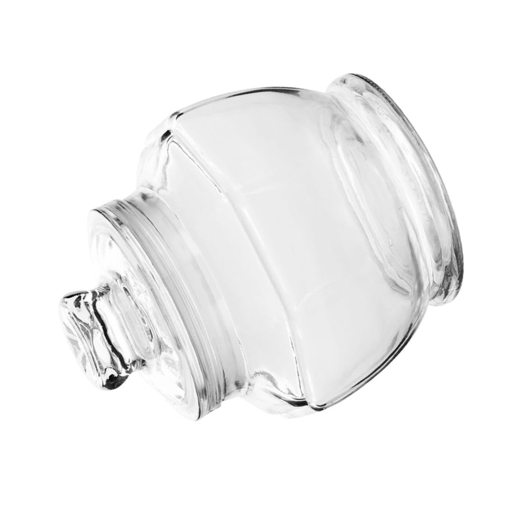 VINTORKY Home Grain Storage Jar Sealed Glass Container for Beans and Food Storage Small Canister Airtight Design