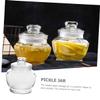 VINTORKY Home Grain Storage Jar Sealed Glass Container for Beans and Food Storage Small Canister Airtight Design view 3