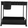 Mikinona 1set under Sink Storage Organizer Rack Sliding Basket System for Kitchen Bathroom Laundry Room Expandable Cup Holder Material Space-saving Design Easy Installation view 1