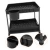 Mikinona 1set under Sink Storage Organizer Rack Sliding Basket System for Kitchen Bathroom Laundry Room Expandable Cup Holder Material Space-saving Design Easy Installation view 2