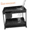 Mikinona 1set under Sink Storage Organizer Rack Sliding Basket System for Kitchen Bathroom Laundry Room Expandable Cup Holder Material Space-saving Design Easy Installation view 4