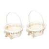 OKUMEYR Cute Girls Baskets Woven Basket for Flowers Wedding Party Proposal Handheld Decorative view 1