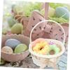 OKUMEYR Cute Girls Baskets Woven Basket for Flowers Wedding Party Proposal Handheld Decorative view 3