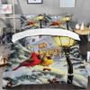 Cardinal Couple Bedding Set - Twin, Full, Queen, King - Red Cardinal Blanket - Ultra Soft, Lightweight, All Season - Microfiber - Xmas Bedroom Decor view 2