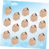 Didiseaon 15pcs Kraft Paper Candy Boxes Foldable Small Treat Boxes Candy Party Favors Paper Goody Bags Storage for Chocolates Biscuits view 2