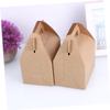 Didiseaon 15pcs Kraft Paper Candy Boxes Foldable Small Treat Boxes Candy Party Favors Paper Goody Bags Storage for Chocolates Biscuits view 3