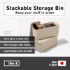 Like-It | STC-03 Set of 6 | Plastic Storage Bins with Lid | Stackable Containers | Playroom, Classroom, Closet, Office | 14.25"  5.83"  5.98" | White | 1.59 gal view 2