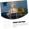 Levemolo Diy Metal Lampshade Frame Table Lamp Shade Bracket for Home Decor Design for Chandelier and Desk Lights Height view 2