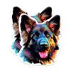 (2 Pack) Shiloh Shepherd Dog Breed Magnets - 5 Inches On Longest Side - Choose from Over 100 Dog Breeds - for Cars, Refrigerators, Toolboxes - Made in USA - MAG1956 view 1