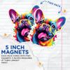 (2 Pack) French Bulldog Dog Breed Magnets - 5 Inches On Longest Side - Choose from Over 100 Dog Breeds - for Cars, Refrigerators, Toolboxes - Made in USA - MAG1857 view 3