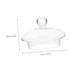 BEBEMOKO 6pcs Glass Teapot Covers with Infuser Removable Lid for Loose Leaf Tea Transparent Kettle Accessory Easy to Use for Home Parties and Camping view 2